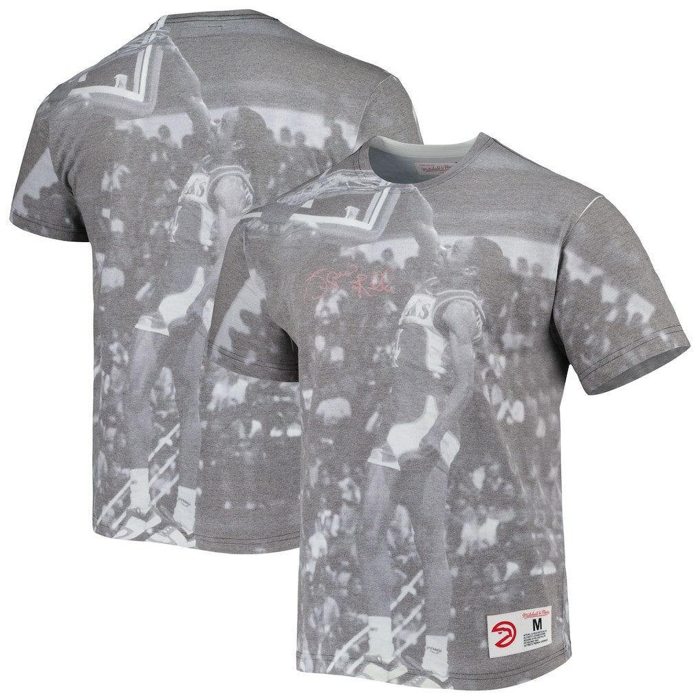 Spud Webb Atlanta Hawks Above The Rim T-Shirt Heather Gray - Mitchell & Ness