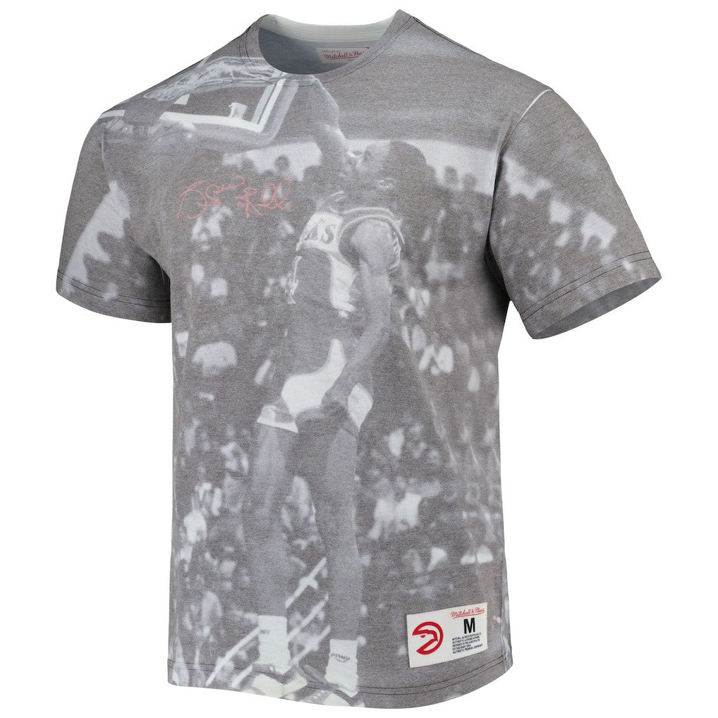 Spud Webb Atlanta Hawks Above The Rim T-Shirt Heather Gray - Mitchell & Ness