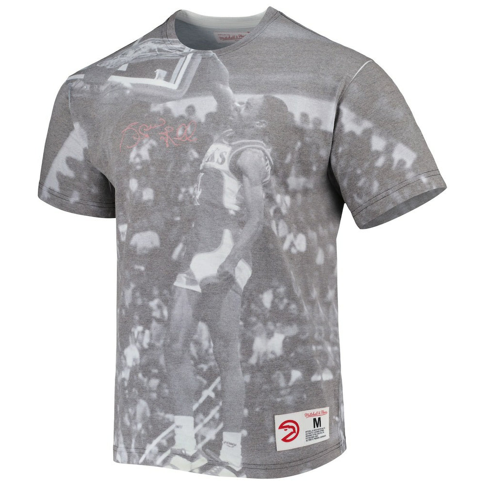Spud Webb Atlanta Hawks Above The Rim T-Shirt Heather Gray - Mitchell & Ness