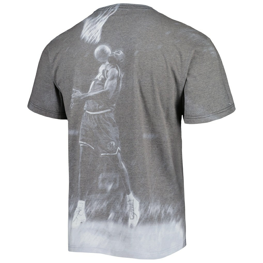 Michael Finley Dallas Mavericks Above The Rim T-Shirt Heather Gray - Mitchell & Ness