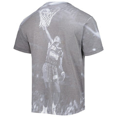 Clyde Drexler Houston Rockets Above The Rim T-Shirt Heather Gray - Mitchell & Ness