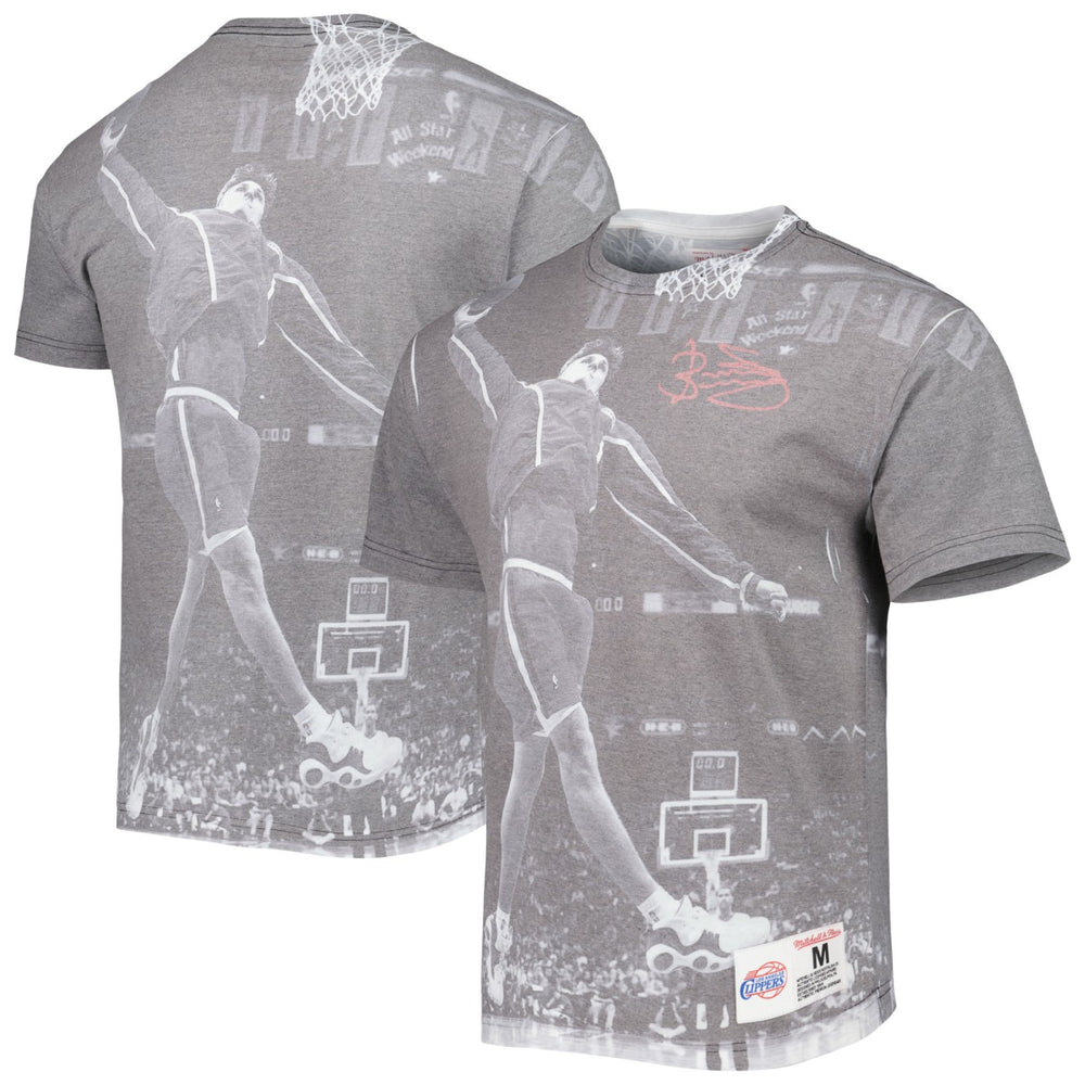 Brent Barry LA Clippers Above The Rim T-Shirt Heather Gray - Mitchell & Ness