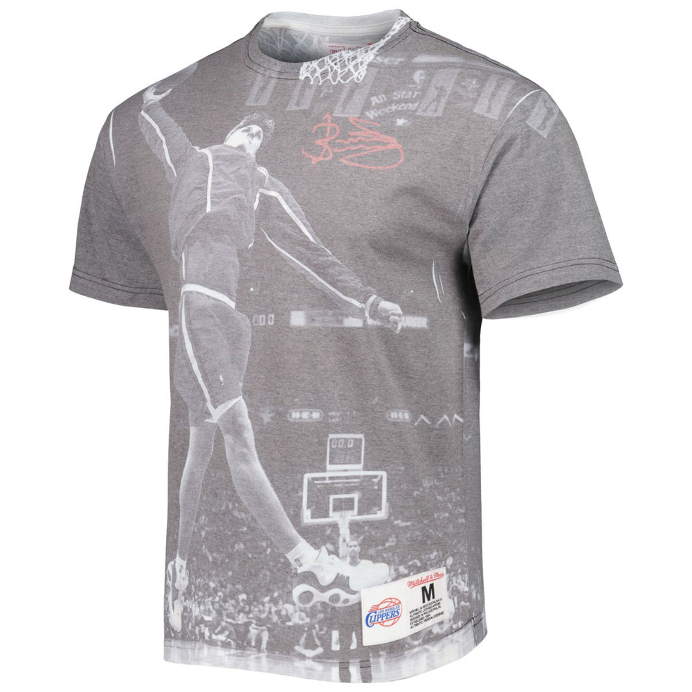 Brent Barry LA Clippers Above The Rim T-Shirt Heather Gray - Mitchell & Ness