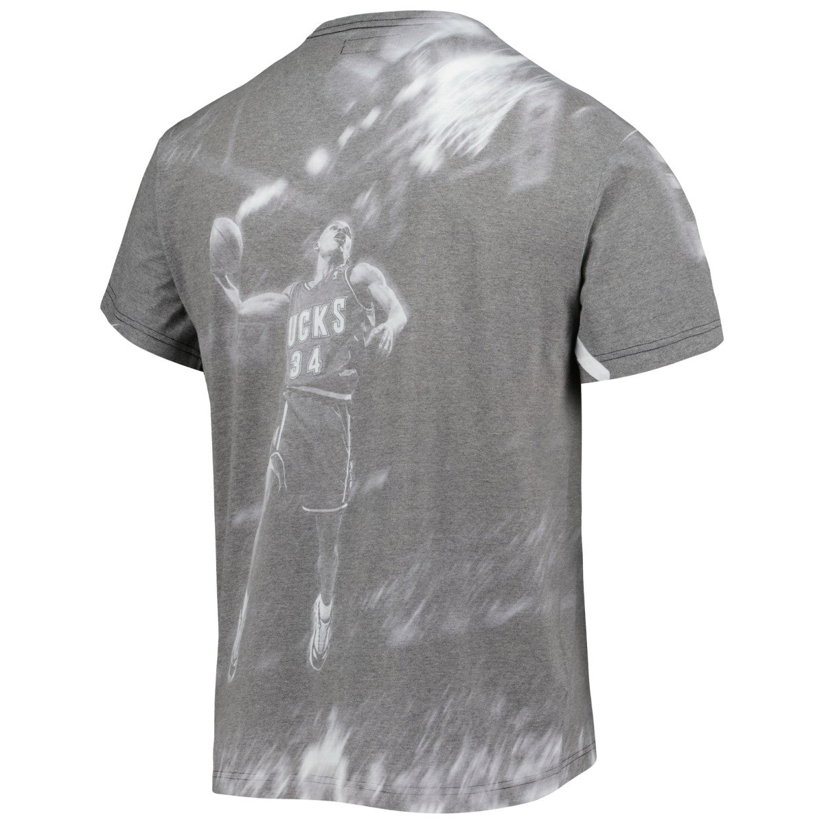 Ray Allen Milwaukee Bucks Above The Rim T-Shirt Gray - Mitchell & Ness