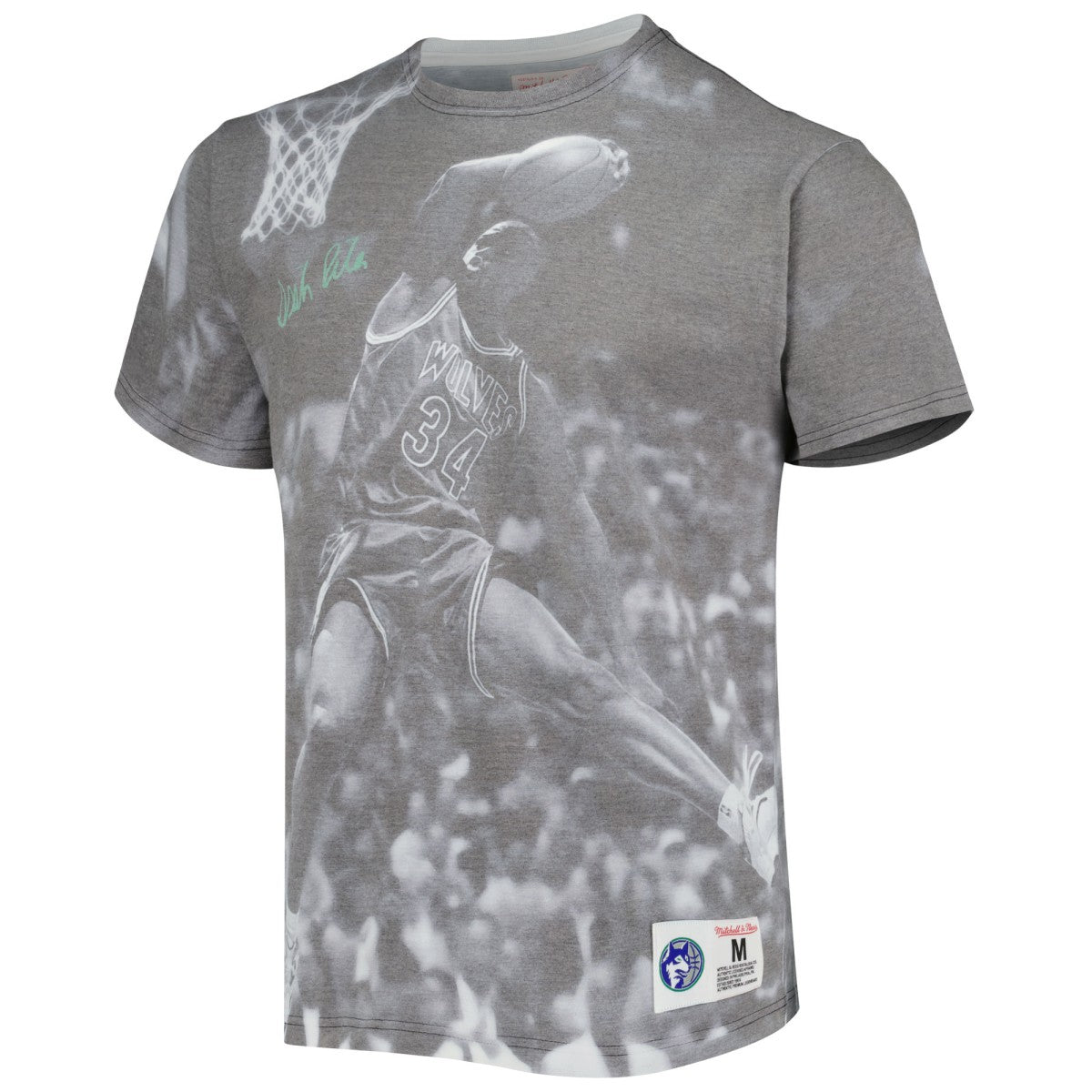 Isaiah Rider Minnesota Timberwolves Above The Rim T-Shirt Gray - Mitchell & Ness