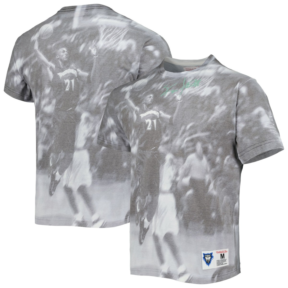 Kevin Garnett Minnesota Timberwolves Above The Rim T-Shirt Heather Gray - Mitchell & Ness
