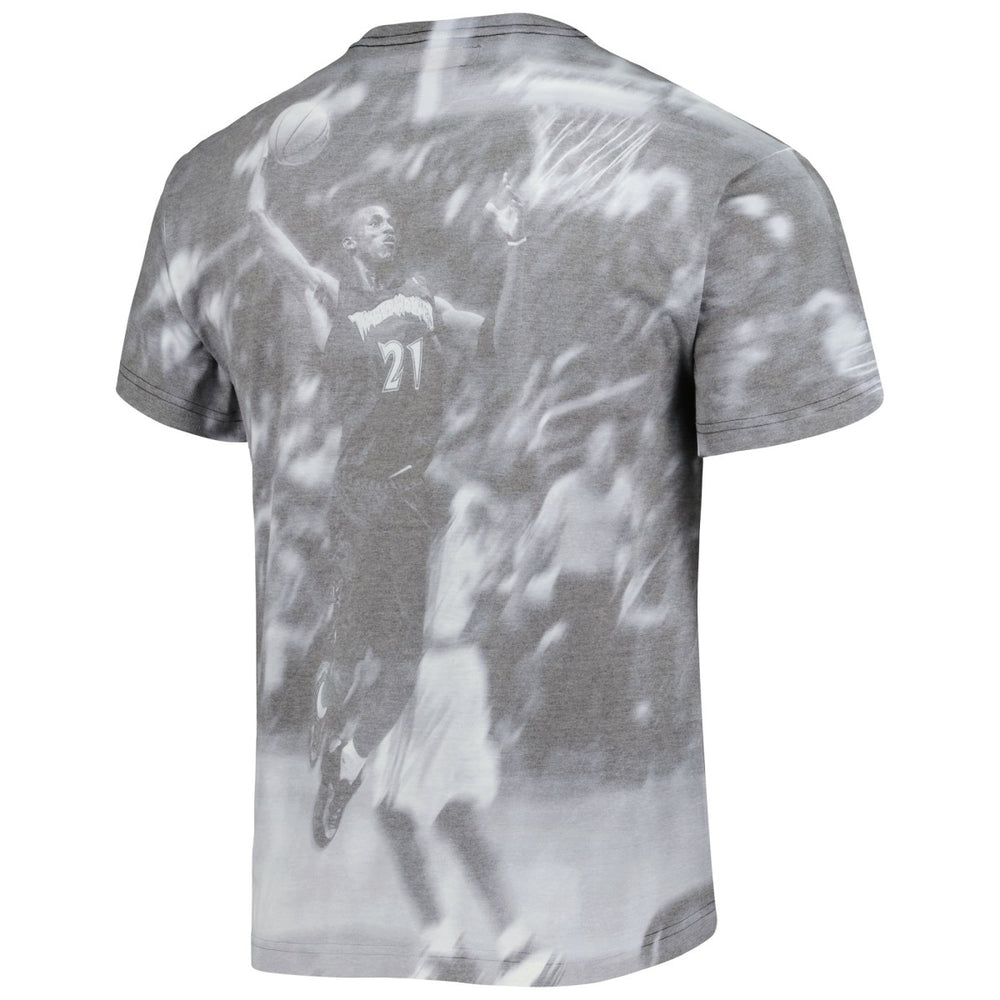 Kevin Garnett Minnesota Timberwolves Above The Rim T-Shirt Heather Gray - Mitchell & Ness