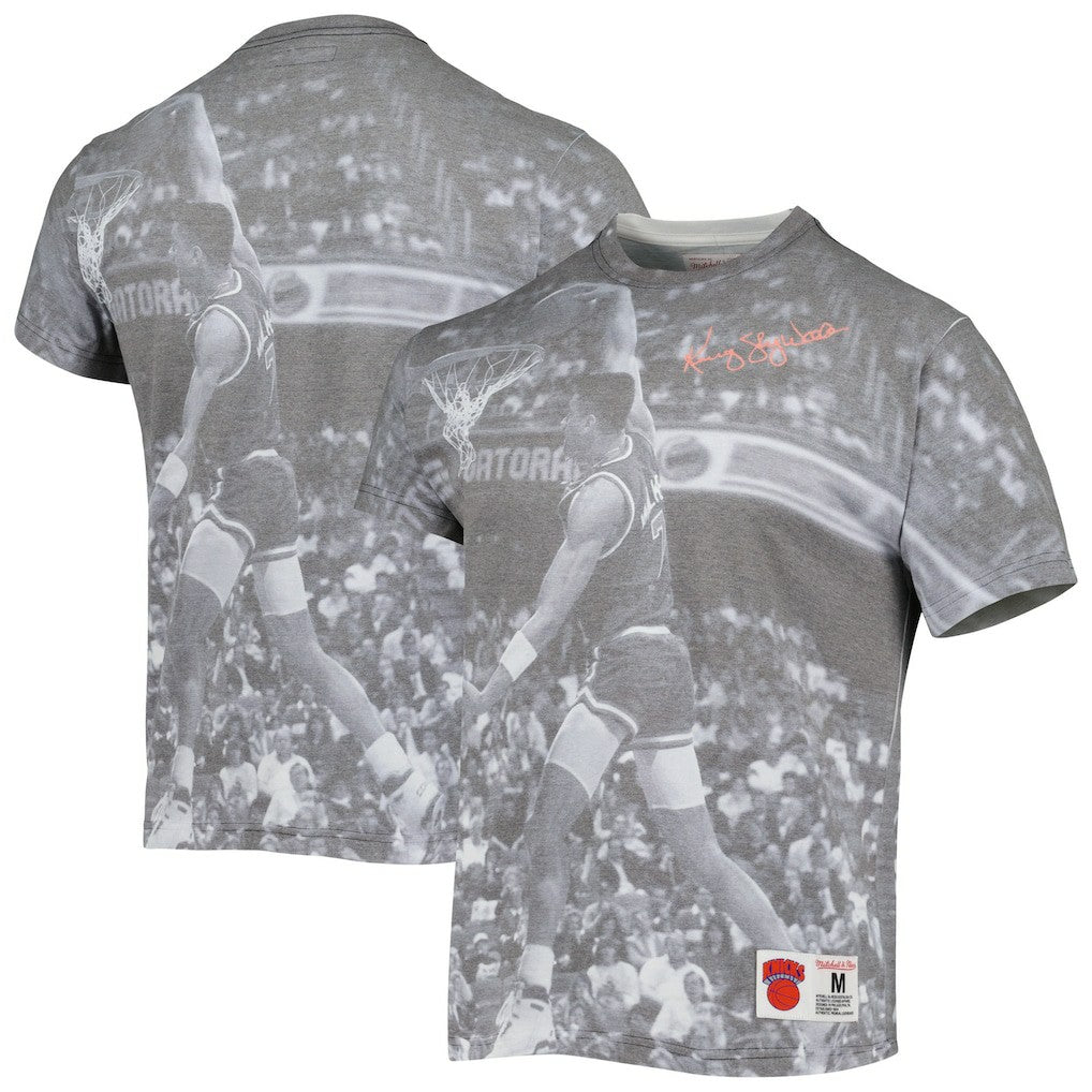 Kenny Walker New York Knicks Above The Rim T-Shirt Heather Gray - Mitchell & Ness outlet