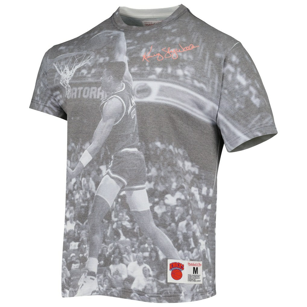 Kenny Walker New York Knicks Above The Rim T-Shirt Heather Gray - Mitchell & Ness outlet