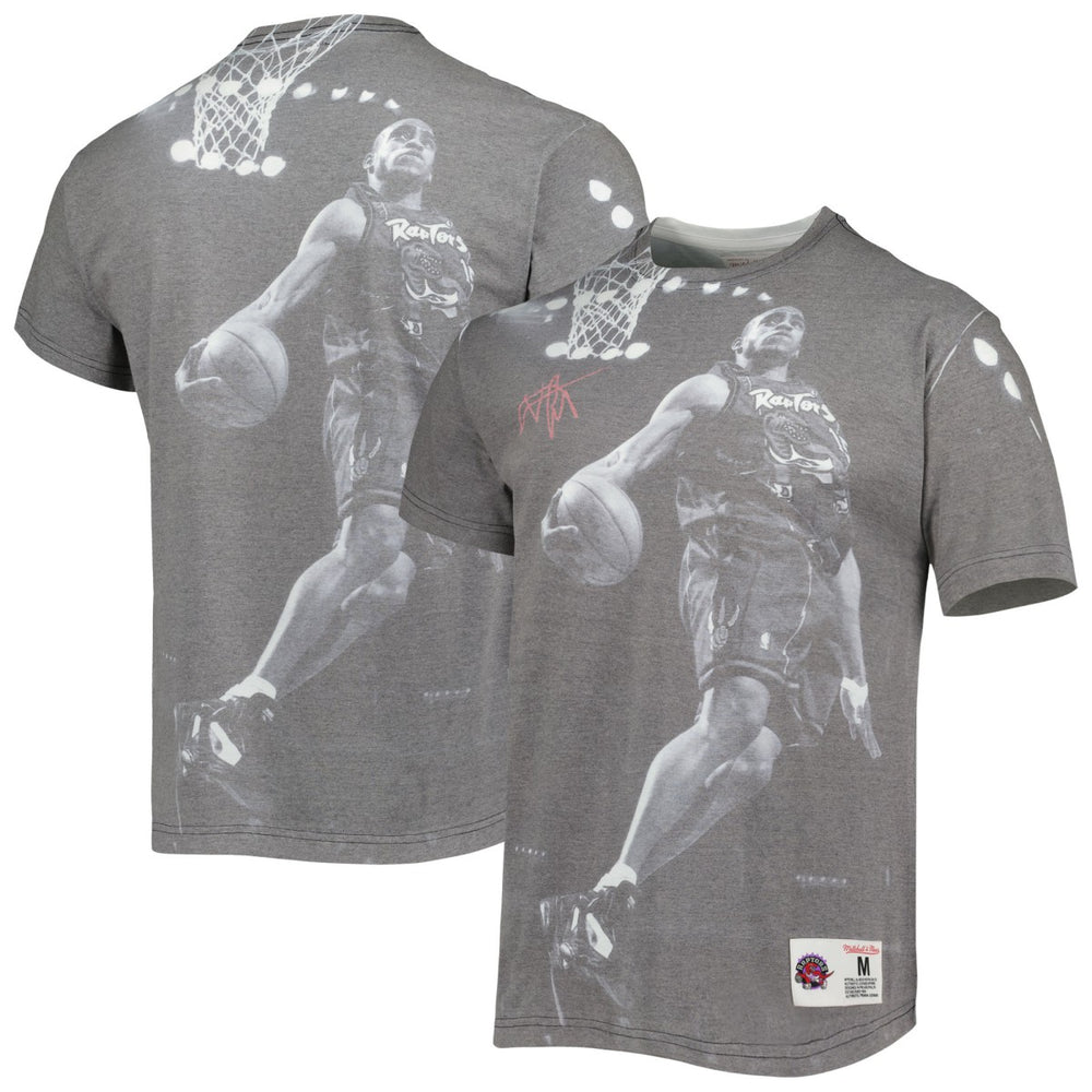 Vince Carter Toronto Raptors Above The Rim T-Shirt Heather Gray - Mitchell & Ness