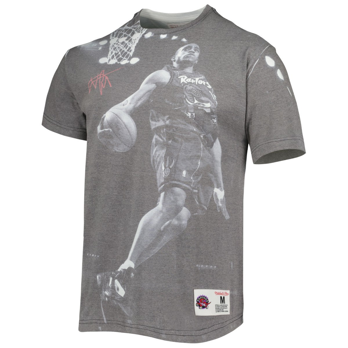 Vince Carter Toronto Raptors Above The Rim T-Shirt Heather Gray - Mitchell & Ness