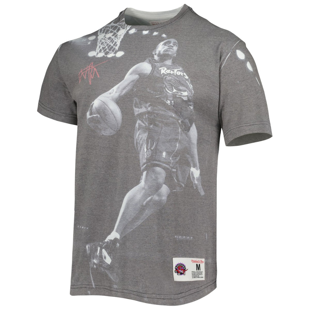Vince Carter Toronto Raptors Above The Rim T-Shirt Heather Gray - Mitchell & Ness