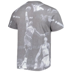 Karl Malone Utah Jazz Above The Rim T-Shirt Heather Gray - Mitchell & Ness