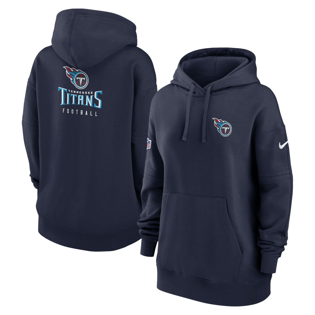 Tennessee Titans Women's 2023 Sideline Club Fleece Pullover Hoodie - Navy Hoodies