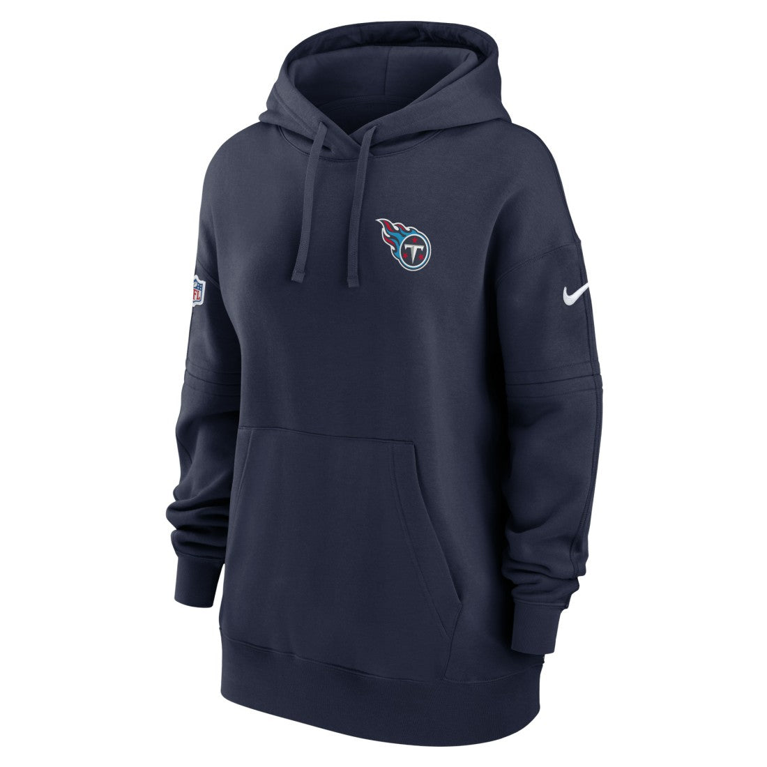 Tennessee Titans Women's 2023 Sideline Club Fleece Pullover Hoodie - Navy Hoodies