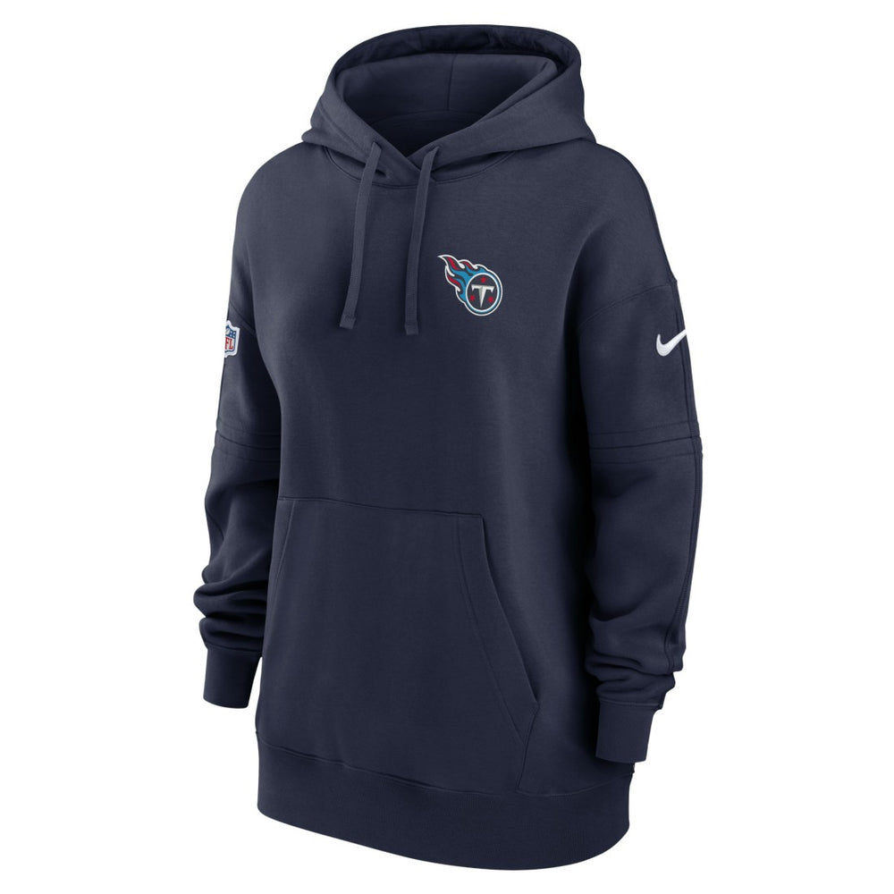 Tennessee Titans Women's 2023 Sideline Club Fleece Pullover Hoodie - Navy Hoodies