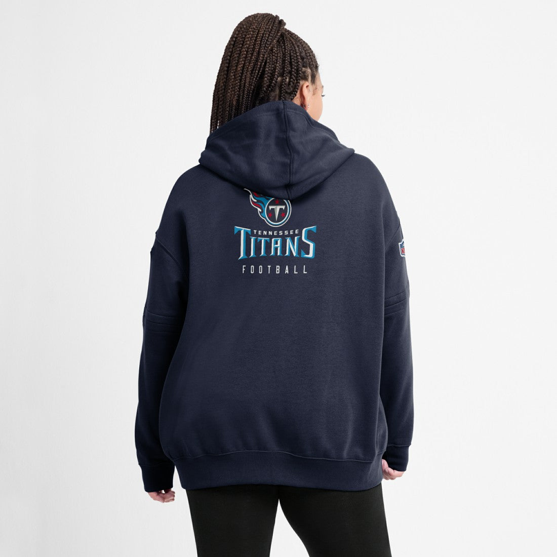 Tennessee Titans Women's 2023 Sideline Club Fleece Pullover Hoodie - Navy Hoodies
