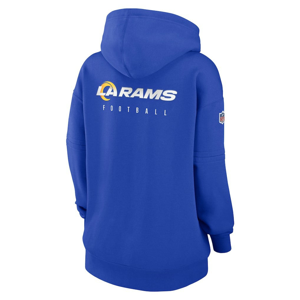 Los Angeles Rams Women's 2023 Sideline Club Fleece Pullover Hoodie - Royal Hoodies