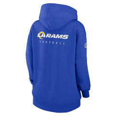 Los Angeles Rams Women's 2023 Sideline Club Fleece Pullover Hoodie - Royal Hoodies
