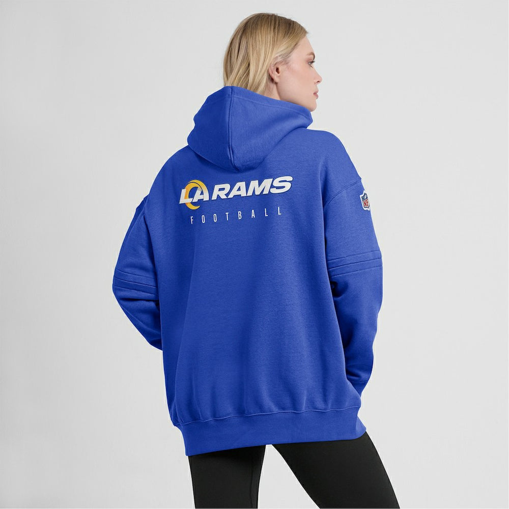 Los Angeles Rams Women's 2023 Sideline Club Fleece Pullover Hoodie - Royal Hoodies