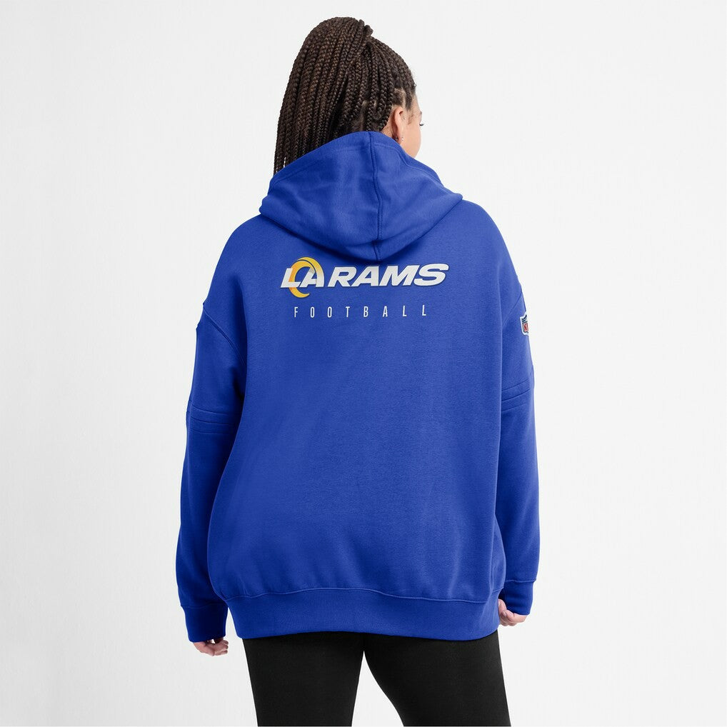 Los Angeles Rams Women's 2023 Sideline Club Fleece Pullover Hoodie - Royal Hoodies