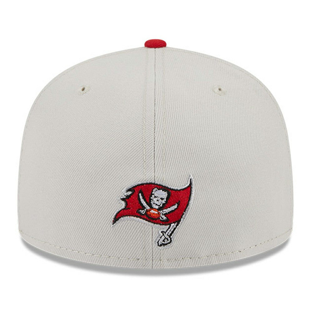 Tampa Bay Buccaneers New Era 2023 NFL Draft On Stage 59FIFTY Fitted Hat - Stone/Red Hats