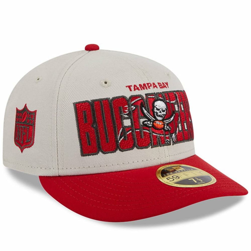 Tampa Bay Buccaneers New Era 2023 NFL Draft Low Profile 59FIFTY Fitted Hat - Stone/Red Hats