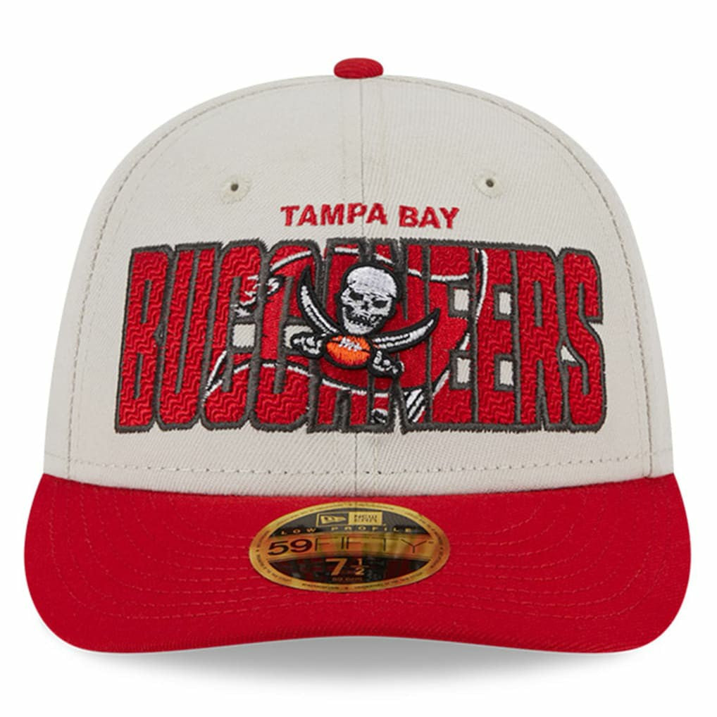 Tampa Bay Buccaneers New Era 2023 NFL Draft Low Profile 59FIFTY Fitted Hat - Stone/Red Hats