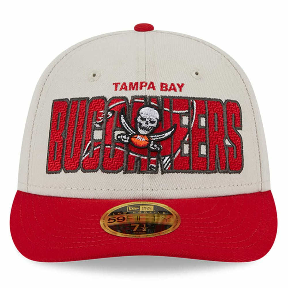 Tampa Bay Buccaneers New Era 2023 NFL Draft Low Profile 59FIFTY Fitted Hat - Stone/Red Hats
