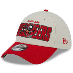 Tampa Bay Buccaneers New Era 2023 NFL Draft 39THIRTY Flex Hat - Stone/Red Hats