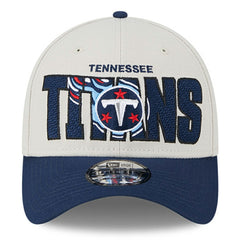 Tennessee Titans New Era 2023 NFL Draft 39THIRTY Flex Hat - Stone/Navy Hats