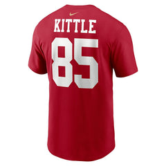 George Kittle San Francisco 49ers Player Name & Number T-Shirt - Scarlet T-shirts