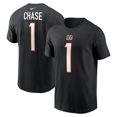 Ja'Marr Chase Cincinnati Bengals Player Name & Number T-Shirt - Black T-shirts