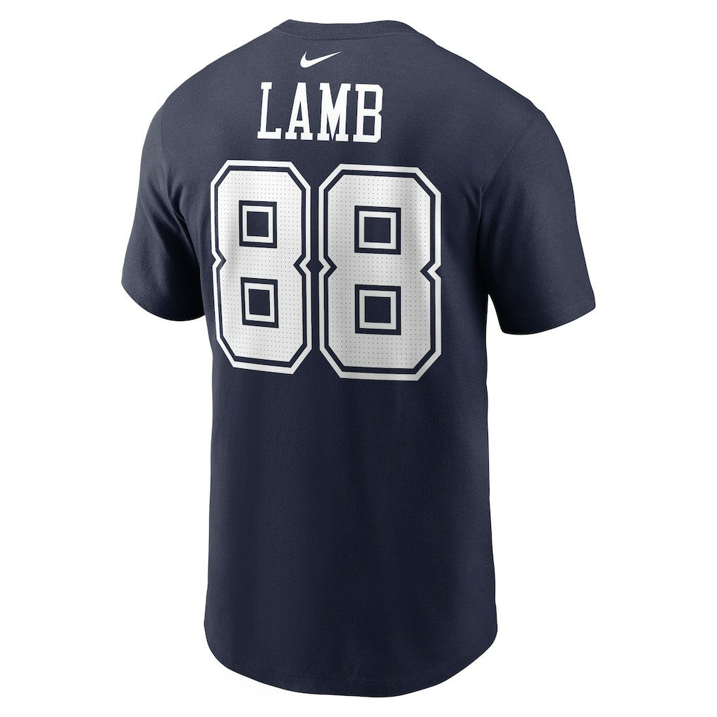 CeeDee Lamb Dallas Cowboys Player Name & Number T-Shirt - Navy T-shirts