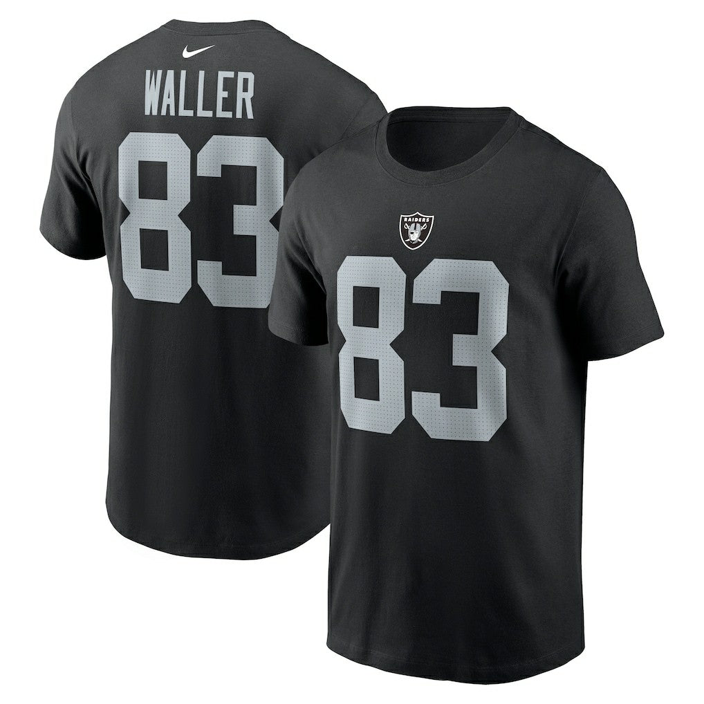 Darren Waller Las Vegas Raiders Player Name & Number T-Shirt - Black T-shirts