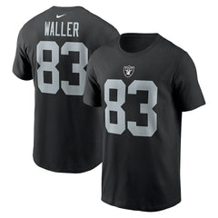 Darren Waller Las Vegas Raiders Player Name & Number T-Shirt - Black T-shirts