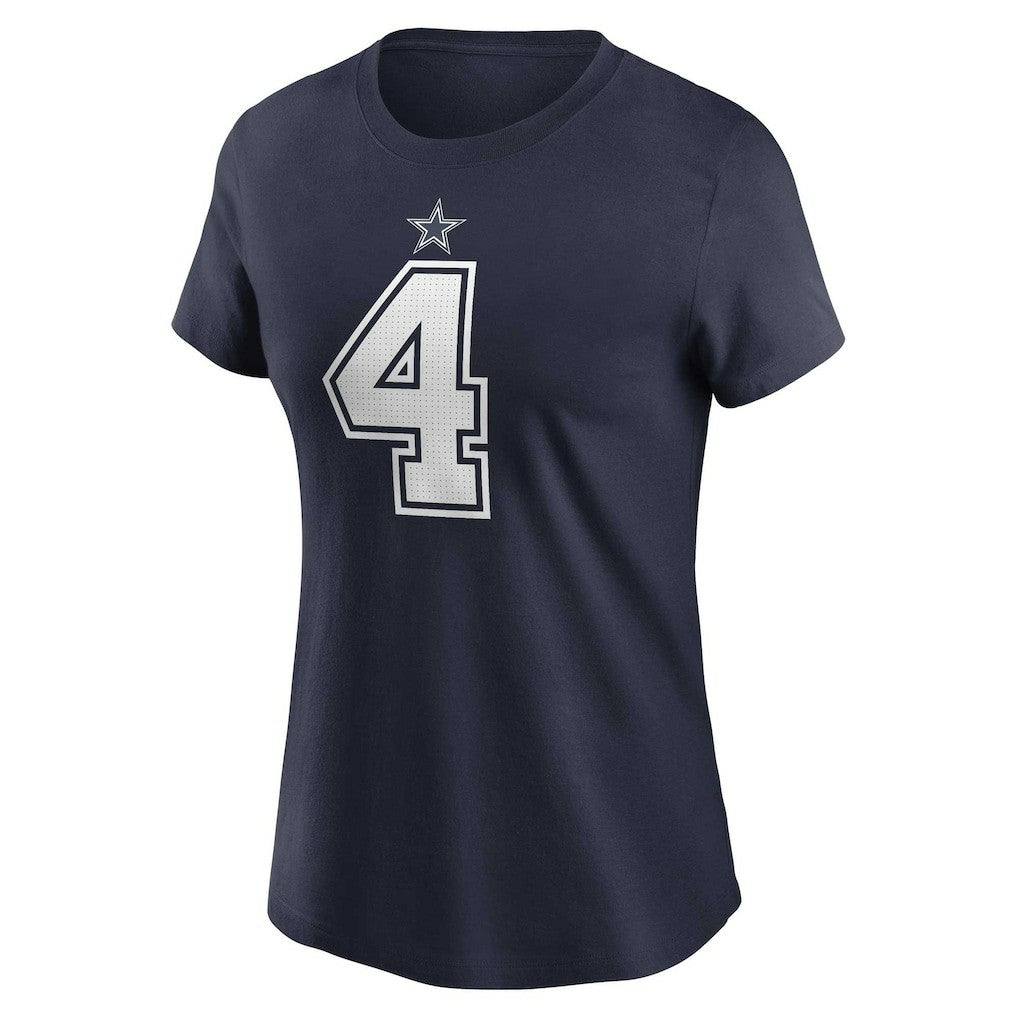 Dak Prescott Dallas Cowboys Women's Player Name & Number T-Shirt - Navy T-shirts