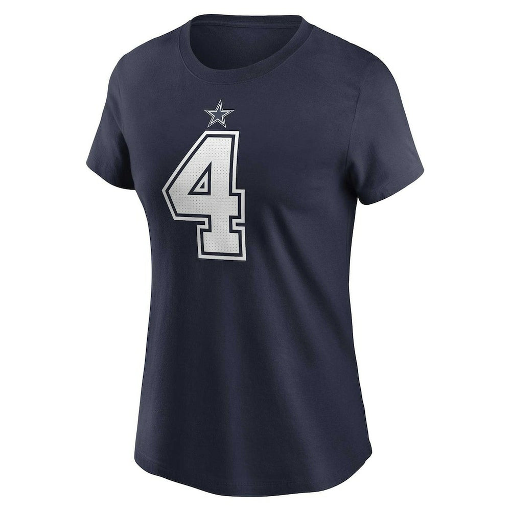 Dak Prescott Dallas Cowboys Women's Player Name & Number T-Shirt - Navy T-shirts