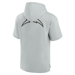 Los Angeles Chargers Unisex Elements Super Soft Fleece Short Sleeve Pullover Hoodie - Gray Hoodies