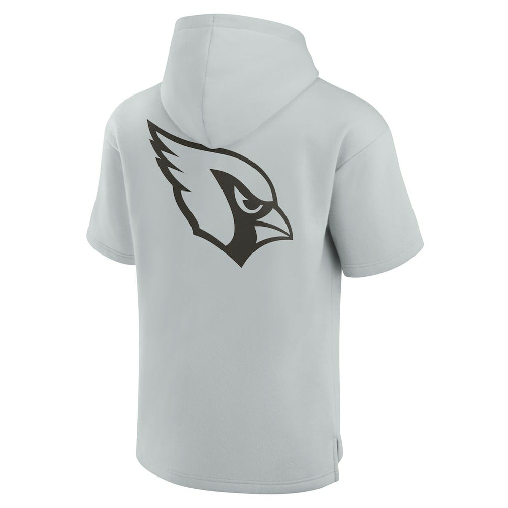 Arizona Cardinals Unisex Elements Super Soft Fleece Short Sleeve Pullover Hoodie - Gray Hoodies
