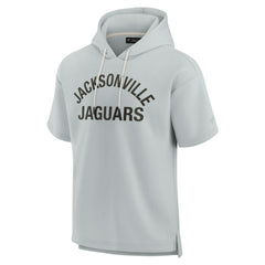 Jacksonville Jaguars Unisex Elements Super Soft Fleece Short Sleeve Pullover Hoodie - Gray Hoodies