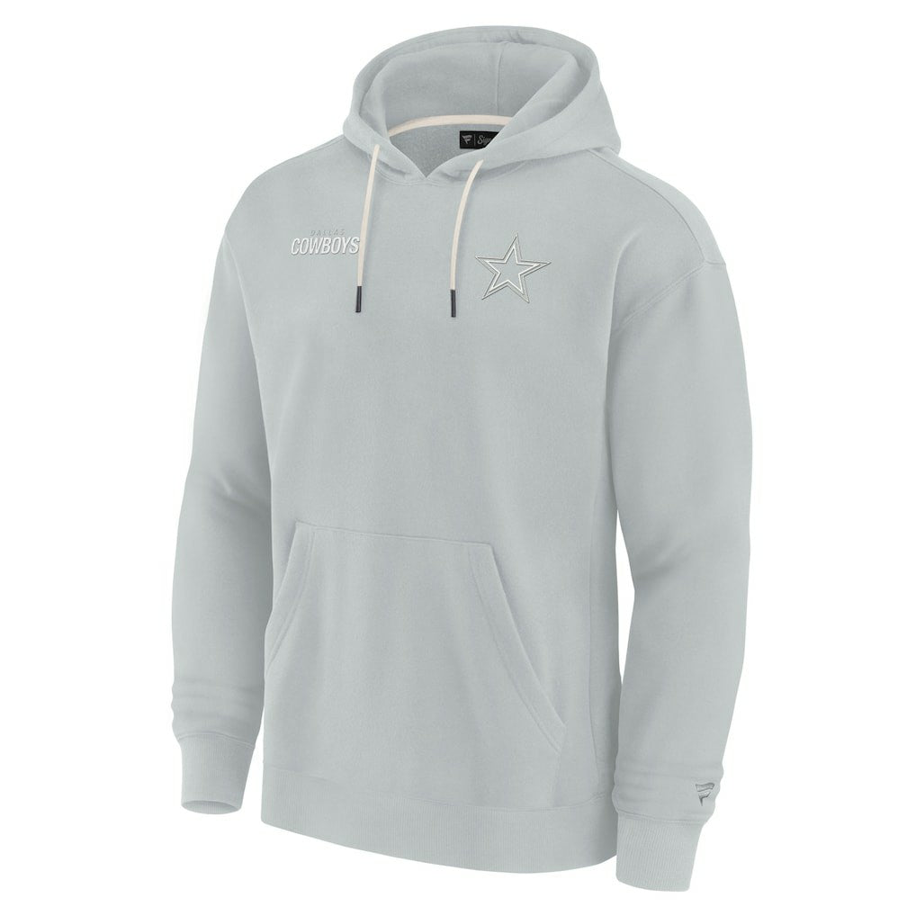 Dallas Cowboys Unisex Elements Super Soft Fleece Pullover Hoodie - Gray Hoodies