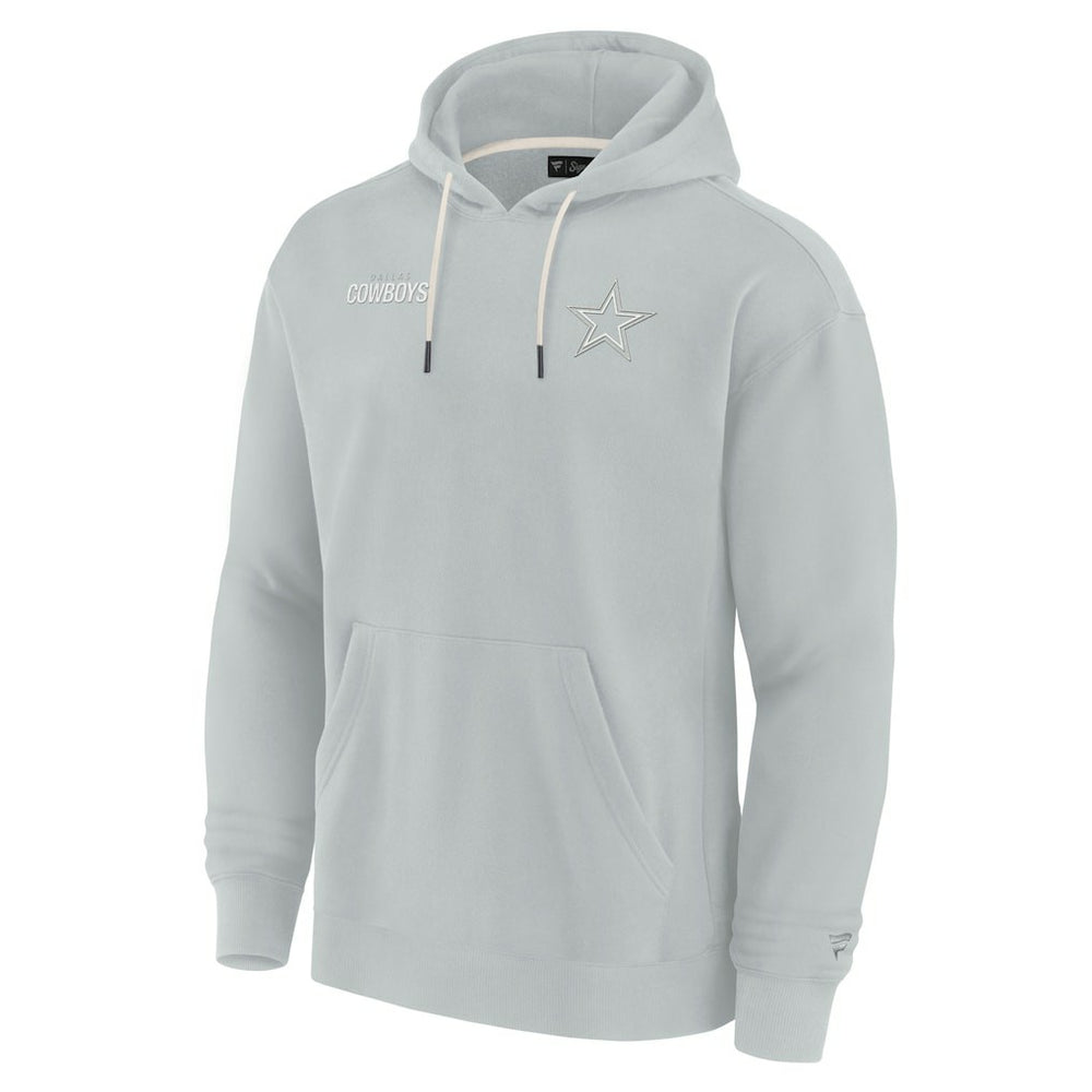 Dallas Cowboys Unisex Elements Super Soft Fleece Pullover Hoodie - Gray Hoodies