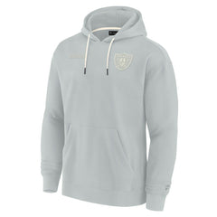 Las Vegas Raiders Unisex Elements Super Soft Fleece Pullover Hoodie - Gray Hoodies