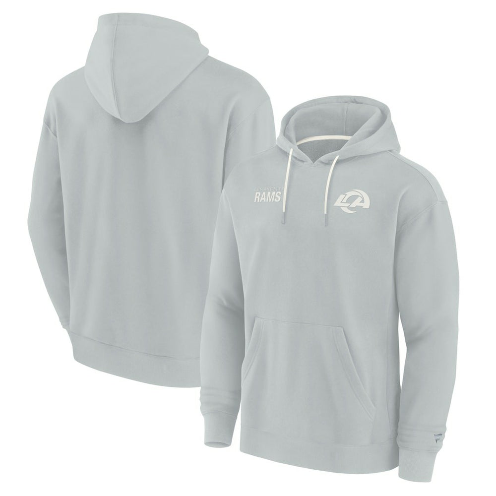 Los Angeles Rams Unisex Elements Super Soft Fleece Pullover Hoodie - Gray Hoodies