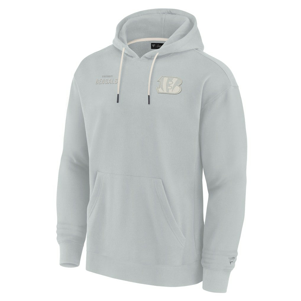 Cincinnati Bengals Unisex Elements Super Soft Fleece Pullover Hoodie - Gray Hoodies