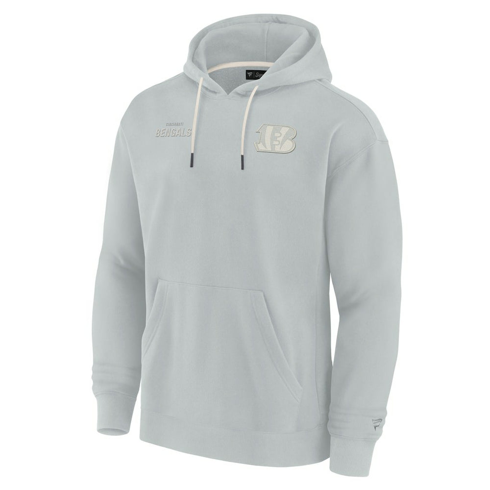 Cincinnati Bengals Unisex Elements Super Soft Fleece Pullover Hoodie - Gray Hoodies