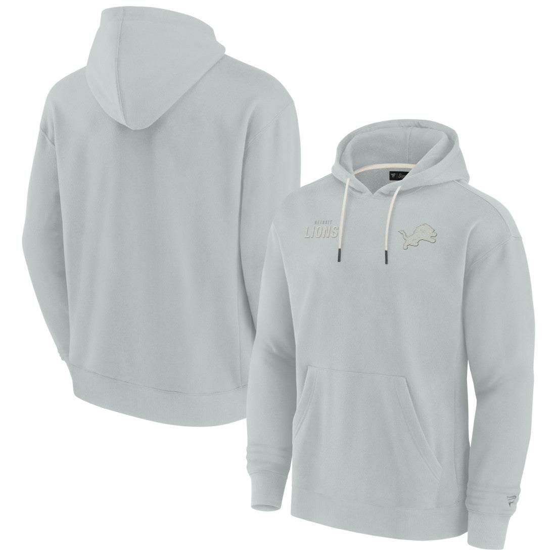 Detroit Lions Unisex Elements Super Soft Fleece Pullover Hoodie - Gray Hoodies