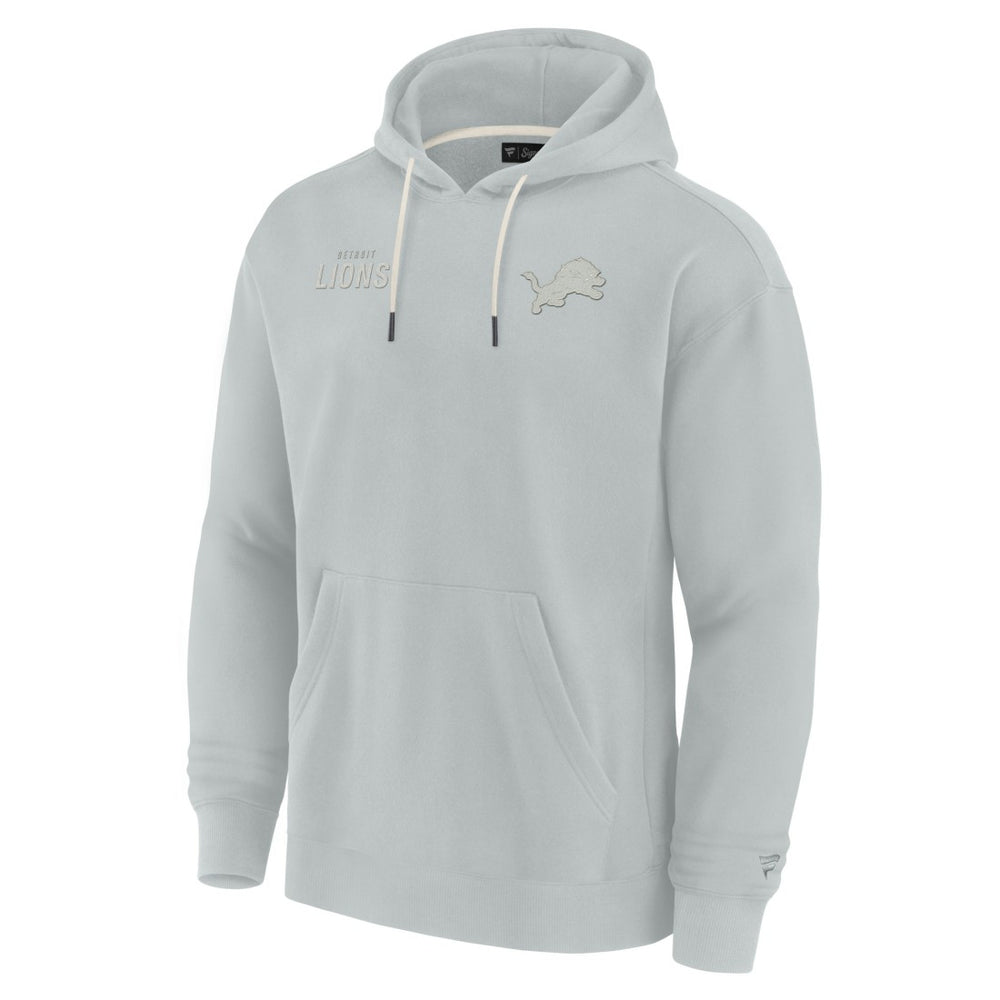 Detroit Lions Unisex Elements Super Soft Fleece Pullover Hoodie - Gray Hoodies
