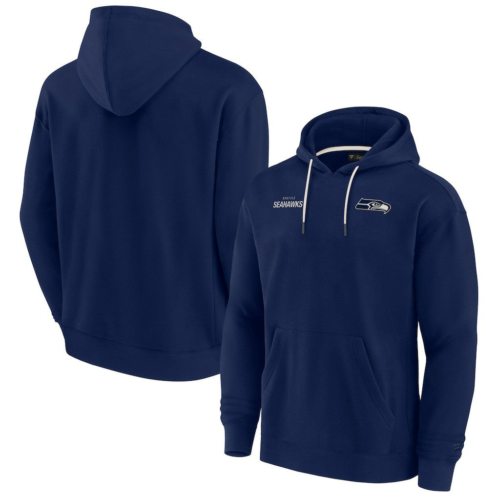 Seattle Seahawks Unisex Elements Super Soft Fleece Pullover Hoodie - College Navy Hoodies